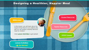 home page for Designing a Healthier, Happier Meal