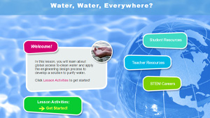 home page for Water, Water, Everywhere?
