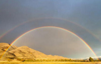 the arc of a rainbow