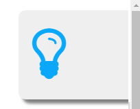 blue lightbulb icon