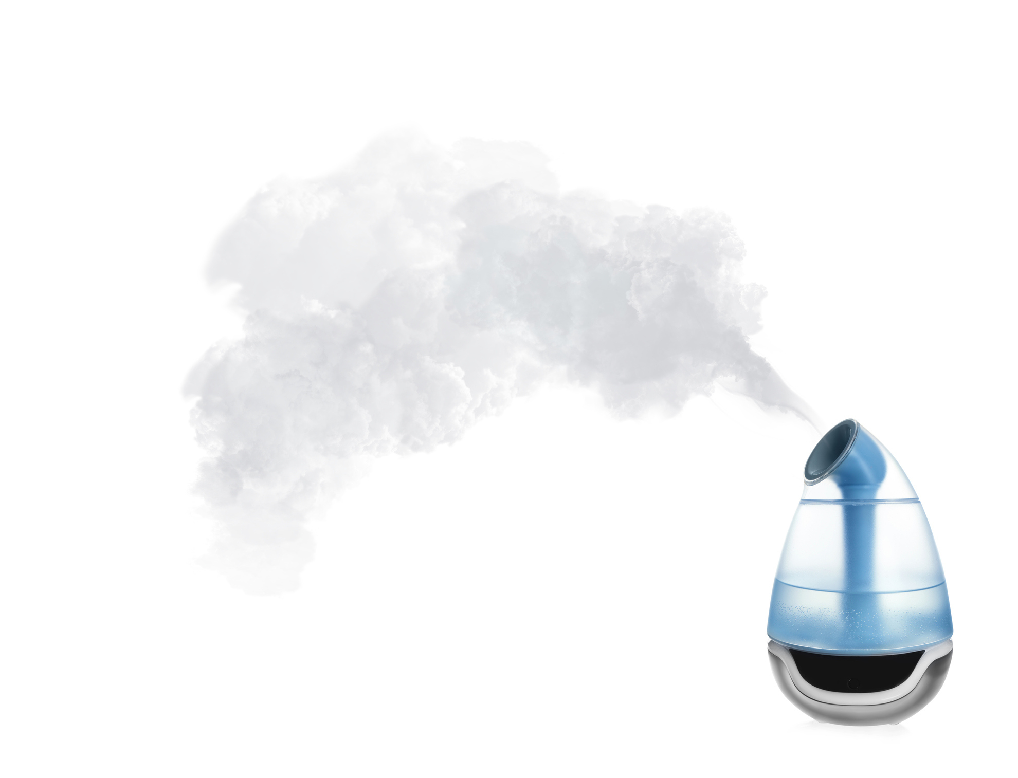 A humidifier is releasing mist into the air.